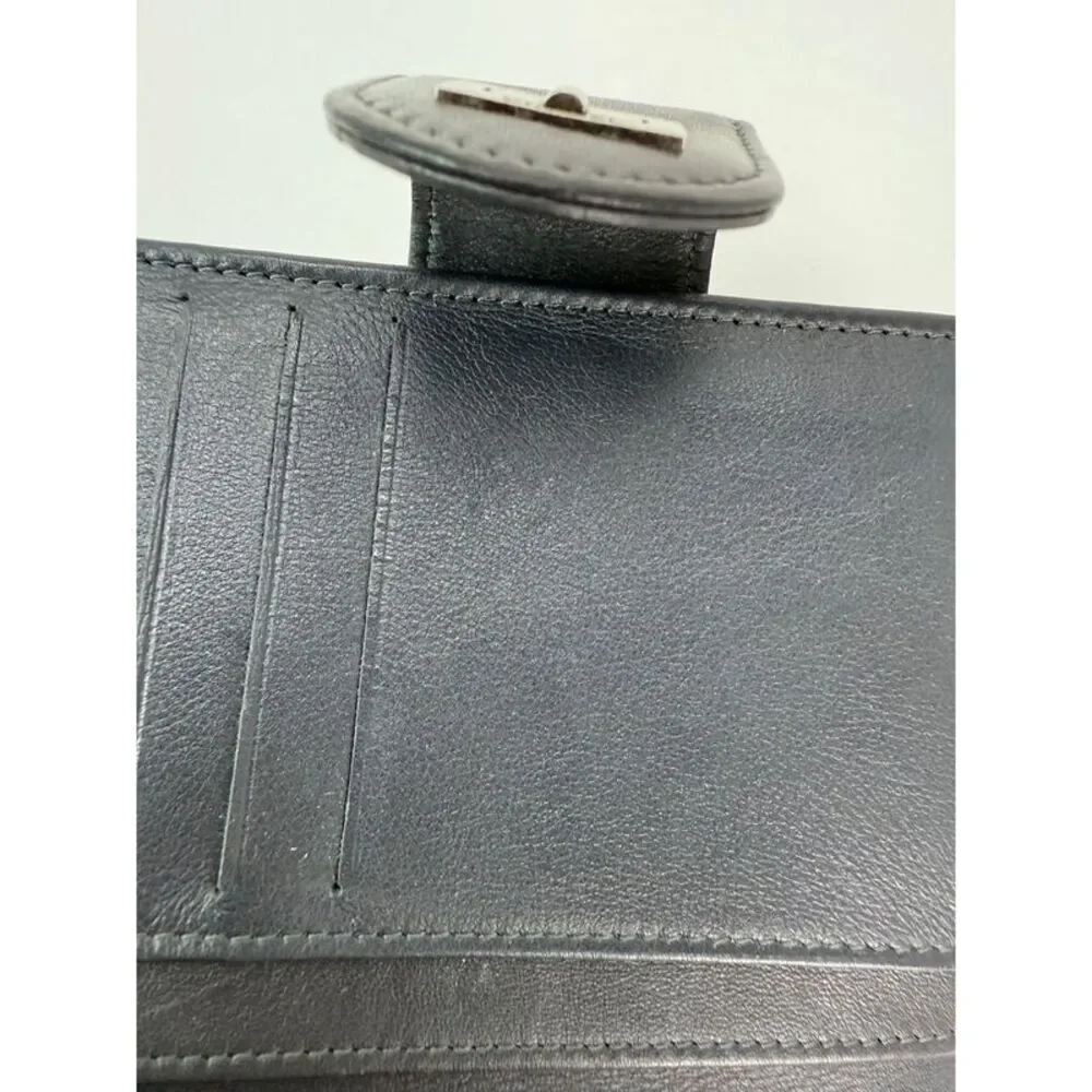 Chanel aged calfskin 2.55 Reissue Zip Gray Compact Wallet